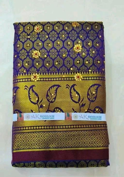 Blue Banarasi Silk Saree