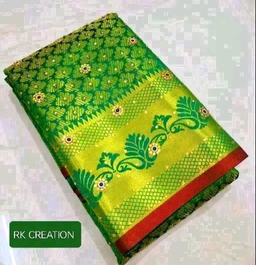 Banarshi Green Silk Saree