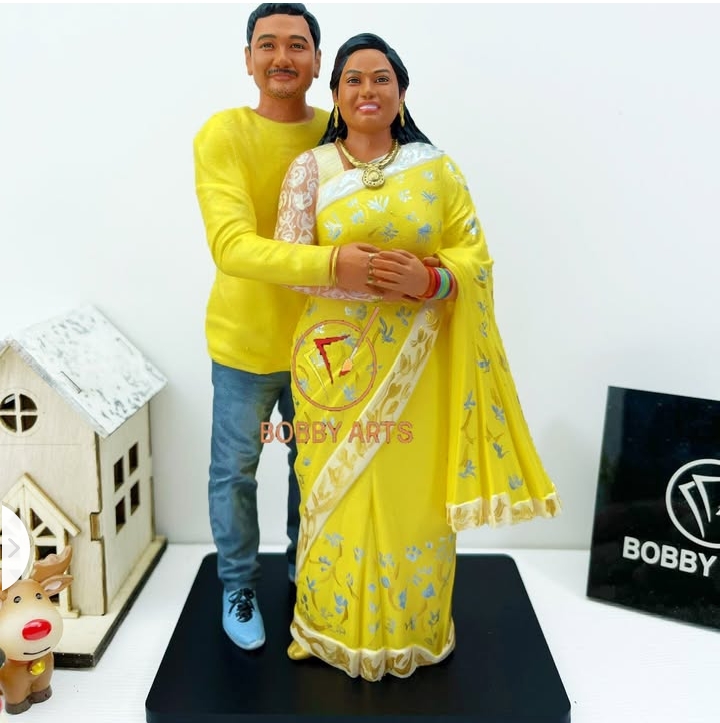 3 pics 3D Statue 8 inch